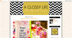 Desktop Screenshot of aglossylifeblog.com